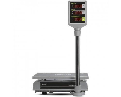 Весы торговые MERTECH M-ER 326ACP-32.5 LED (0,1-32кг) дискретность 10г, платф.325x230мм, со стойкой
