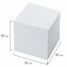 Блок для записей BRAUBERG проклеенный, куб 9*9*9 см, белый, белизна 95-98%, 129203