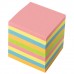 Блок для записей BRAUBERG непроклеенный, куб 9*9*9 см, цветной, 122341