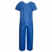 Костюм хирургический синий (рубашка и брюки) 52-54 р., спанбонд 42 г/м2, ГЕКСА ш/к 36571