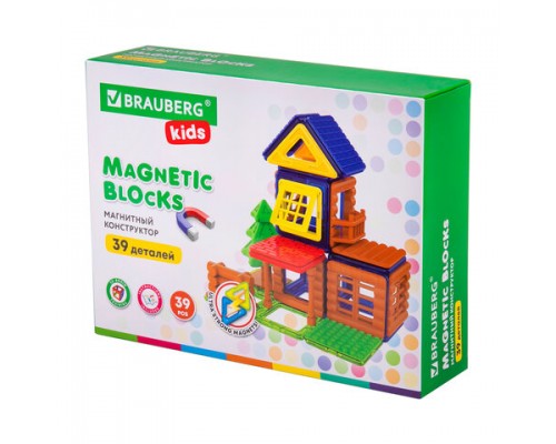 Магнитный конструктор MAGNETIC BUILD BLOCKS-39 