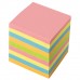 Блок для записей ОФИСМАГ непроклеенный, куб 9*9*9 см, цветной, 124444