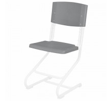 Сиденье + спинка стула ДЭМИ СУТ.01, пластик серый, ДЭП.18