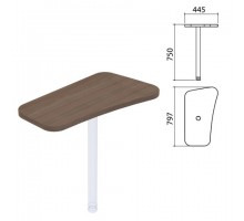 Стол приставной "Приоритет", 797х445х750 мм, БЕЗ ОПОР, лагос, К-922, К-922 лагос