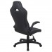 Кресло компьютерное BRABIX Skill GM-005, откидные подлокотники, экокожа, черное/белое, 532493