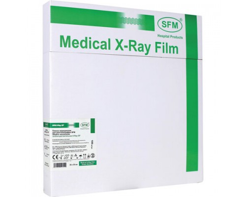 Рентгеновская пленка зеленочувствительная, SFM X-Ray GF, КОМПЛЕКТ 100 л., 35х35 см., ш/к 08009