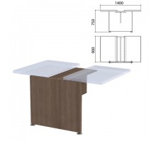 Каркас модуля стола для переговоров "Приоритет", 1400х900х750 мм, лагос, К-914, К-914 лагос