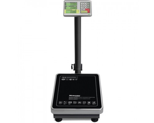 Весы напольные MERTECH M-ER 335ACL-300.50 LCD (1-300кг) дискр-ть 50г, платф.600x460мм, со стойкой